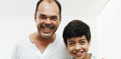 O ator Ithamar Lembo interpreta o pai de Gustavo na novela do SBT (Ale Vianna/Folha VP) mario-e-pai