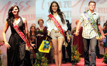 Mayara Bertanhe foi a vencedora; os eleitos Tenn foram Caroline e Guilherme (Divulgação) miss1